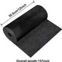 Boat Trailer Bunk Carpet, 12Inch x 13Ft Marine Carpet for Boats, Waterproof Trailer Boat Bunk Padding Mat for Boat Trailers Jet Ski Ramp Garage Dock