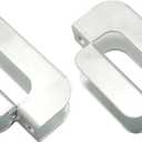 2PCS Panel Sheath Clip Film Iron H Clip Plywood Galvanised Steel Box Clip Hardware 5/8 inch Silver Plank Partition Wood Bracket Holder