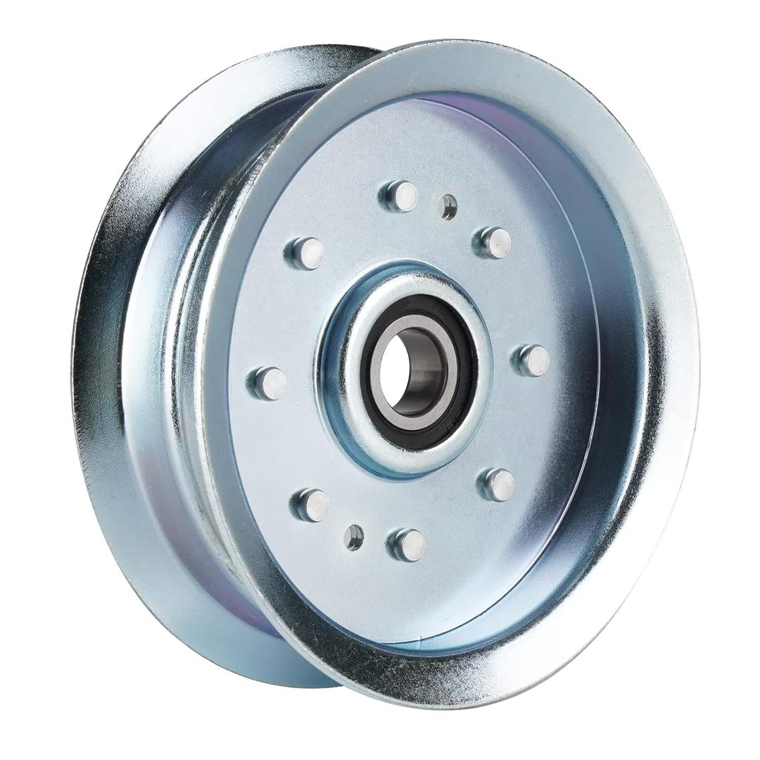 756-05034A Flat Idler Pulley for John Deere GY20629 GY22082 XT1-LT42, XT1-LT42C, XT1-LT46, XT1-LT50, XT1-ST54, XT2-LX46 RZT-L46, RZT-L50, D100, D110, D120, D125, D130, D150 L110, L111