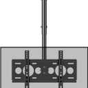 Ceiling TV Mount Stand - Tv Wall Mount, 360 Rotation Tilting TV Stand, Telescopically Adjustable Height, for 27-55 Inch TVs, with Cable Line Hiding, Hole Spacing Within 400x400MM
