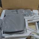 Kids Table & Chairs Set (2 Chairs) Height Adjustable for Ages 2-8 | Non-Slip Toddler Activity Table with Wipe-Clean Desktop, Montessori Learning & Art Drawing Tables for Home Preschool (Grey)