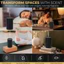 Waterless Essential Oil Diffuser Aromatherapy Scent Diffusers for Home, Office, Hotel, Bedroom Modern and Elegant Mini Fragrance Diffuser Cordless and Portable with Digital Display(Grey)