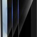 3 Pack Privacy Screen Protector for Samsung Galaxy S24 Ultra Tempered Ultra-Thin Glass with 9H, Anti Scratch, Bubble Free [Support Fingerprint Unlock] Black