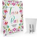 Fiesta Party Taco Bar Sign, Fiesta Decor Mexico Table Sign, Taco Party Decorations, Mexican Baby Shower Sign, Mexican Birthday Party Sign, Cinco De Mayo Party Decorations-MAYLP03