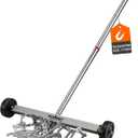 HORUSDY 17-Inch Rolling Magnetic Sweeper with Wheels | Adjustable Handle | 8.8-Pound Capacity Heavy-Duty Magnet to Pick Up Nails