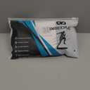 INDEEMAX Ankle Brace for Sprained Ankle Compression Sleeve, 2 Pack Copper Infused Ankle Support Brace for Women & Men, Plantar Fasciitis Relief Achilles Tendonitis, Sports Running, Copper Black, L