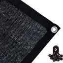 Agfabric 70% Shade Cloth 10X 10ft Sun Shade Fabric Sunblock Shade Cloth with Grommets for Garden Patio, Black