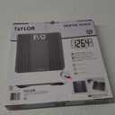 Taylor Glass Textured Paint Herringbone Design Digital Bathroom Scale, Gray, 5273274