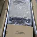 RITSU 5-Piece Farmhouse Round Retractable Dining Table Set with 4 Upholstered Dining Chairs, Copper Ingot Trim, MDF and Rubber Wood for Living Room, Apartment,Espresso