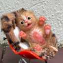 Silicone Reborn Animal Dolls, 5 Inch Soft Lifelike Mini Cat Realistic Cute Toy