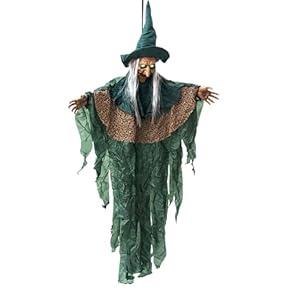 Life Size Witch - Scary Halloween Animatronic Prop Decor