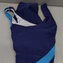 Womens Athletic One Piece Swimsuit Racerback Competitive Modest Bathing Suit (Medium, 2-navy/Blue)