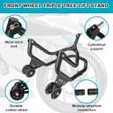 Motorcycle Front Wheel Triple Tree Lift Stand, 500Lbs Capacity, With series of pins 1.06,0.95,0.79,0.7,0.59,1.5tube,Lift And Install for Yamaha, Suzuki, Ducati, Bmw, etc