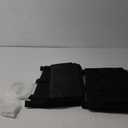 Over-the-Bed Storage Caddy, Black Bedside Organizer with 3 Pockets and 2 Hooks and 3 Fixed Straps, 2 Pack (Black2 pack)