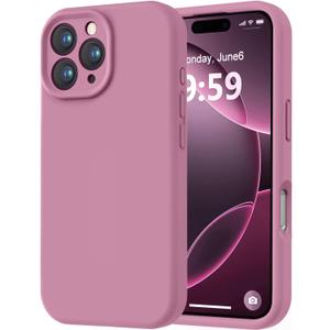 LOVE 3000 Designed for iPhone 16 Pro Max Case, Premium Silicone with [Soft Anti-Scratch Microfiber Lining] Shockproof Protective Phone Case for Men Women Girls 6.9", Lavender Purple