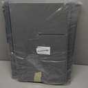 FHSQX Shoe Organizer for Closet, Fits 12 Pair, Shoe Storage Bins with Clear Cover & Adjustable Dividers for Shoes, Shoe Box Storage for Handbags, Blankets, Linen, Clothing (Grey, (16.5 * 16.5 * 13) x1)