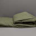 Summer Quilt Summer Blanket Lightweight Blanket for All-Season Summer Ventilation Cool Quilt Plain Printed Washed Blanket (Green)