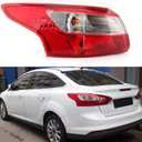 Tail Light Lamp Rear Brake Lamp Stop Indicator Light For Ford Focus Sedan 2012 2013 2014 with Bulb (Left Driver Side)
