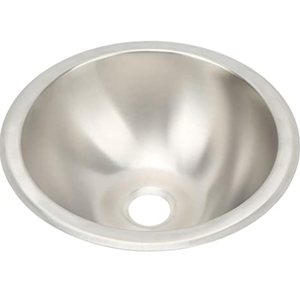 Single RV Kitchen Sink, 10in Round Stainless Steel Sink, Stainless Steel Sink for RV Sink, Sink Single Bowl Sink Bowl Basin Bar Sink for Kitchen, Workstation, Outdoor