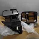 Chrome Pair Power Heated Towing Mirrors Compatible with 2007-2021 Toyota Tundra/2008-2021 Toyota Sequoia w/Sequential Turn light,White Running Light, Blind Spot Monitoring