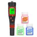 Digital pH Tester for Water, pH Meter for Hydroponic Water, TDS Tester EC PPM Test for Plant Nutrients, 4-in-1 Meter for Conductivity, pH Pen for Drinking Water, DWC, Indoor Plants