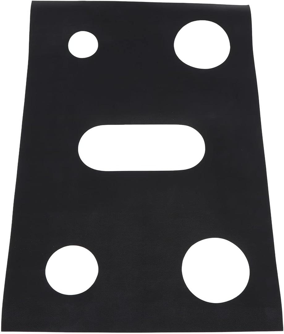 Stove Top Cover Protector, Anti Dirty Gas Stove Mat Reusable Washable Teflon Easy To Anti Oil Gas Stove Pad For Gas Range (Black)