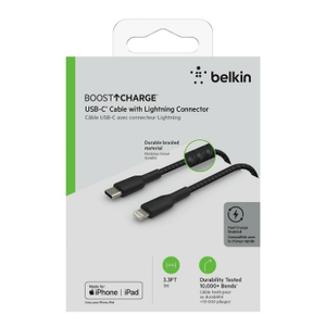 belkin boost charge USB c cable with lightning connector