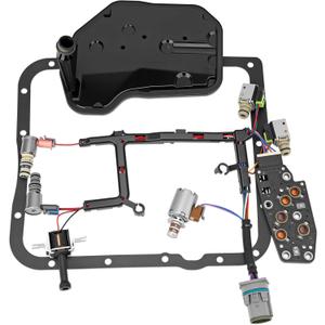 4L60E 4L65E Automatic Transmission Master Solenoid Kit EPC TCC 3-2 PWM w/Harness Filter Gasket Compatible with GM 2003-2005 M30 M32 Replace#24209121 24215111 24230298 8683187 8677314 24208576