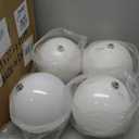 Extra Large Size Outdoor Christmas Ornaments, Oversized Huge Big Shatterproof Xmas Christmas Plastic Balls for Outside Lawn Yard Tree Hanging Decorations (8"/200mm, White, 4 Packs)