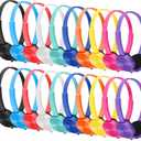 Hoteam 20 Pack Bulk Classroom Headphones, Multi Color Over The Head Headphones for School Students Boys Girls, 3.5 mm Jack
