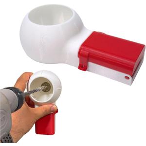 Drill Dust Collector Box 3D Printed Drill Dust Collection Multipurpose Catcher Bowl Mess-Free Wall Drilling Compatible with Most Drill Bits for Picture Hanging Painting Workshop Home Renovations