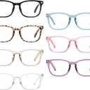 CCVOO Reading Glasses for Women/Men, Eyeglasses, Blue Light Readers for Women/Men, Computer Eye Glasses, Cheaters, Magnification Strength: 2.0 x