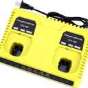 2 Ports P117 Fast Charger for Ryobi 18V Battery ONE+ Max Lithium P100 P102 P103 P105 P107 P108 P117 P118 12V-18V Li-Ion NiCd NiMh Battery