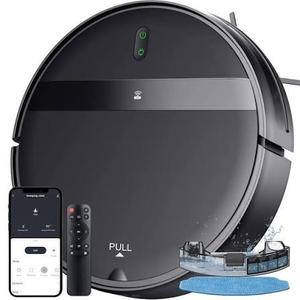 Kilgone Robot Vacuum and Mop Combo, Ultra Slim, Smart 3D Obstacle Avoidance, Tangle-Free Robotic Vacuum Cleaner for Pet Hair, Hard Floor & Carpet, App/Alexa/Google Control