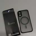 TOCOL Magnetic for iPhone 16 Case, Compatible with Magsafe, Upgraded Full Camera Protection, Drop Protection, Translucent Matte Back Bumper Phone Cover 6.1-Inch（Black）