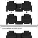 3W Floor Mats & Cargo Liner for Jeep Wagoneer 2022-2026/Grand Wagoneer 2026 7-Seat (NOT for 8-Seat/L/S),with 2nd Row Bench Seat All Weather TPE Full Set Automotive Mat Car Liners Accessories, Black