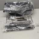 OYEAL Raised Garden Bed 32" Tall Elevated Planter Boxes with Trellis & Legs, Standing Herb Garden Planter Outdoor for Gardening, Vegetables, Flowers, Herbs, Backyard, Black