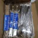 Mwellewm 18Pcs Serving Utensils, Serving Spoons for Buffet, Serving Tongs for Food, Large Slotted Spoons, Stainless Steel Banquet Cutlery Set for Parties Weeding Birthday Entertaining Catering(Silver)