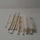 UMDONX Behind The Door Bathroom Shelf Narrow 5-Tier, Space-Saving Slim Storage Shelf Narrow Shelving Unit for Bathroom and Kitchen White (Width 17.5in)