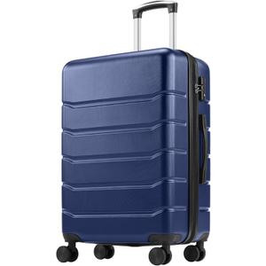 OLIXIS 28 Inch Luggage, Hardside Checked Suitcase with Spinner Wheels, Lightweight ABS Hard Shell Travel Luggage, TSA Approved Lock, Expandable Large Suitcase for Business & TravelBlue
