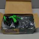 Flexi Hose with 8 Function Nozzle, 75FT - Lightweight Expandable Garden Hose, No-Kink Flexibility, 3/4 Inch Solid Brass Fittings and Double Latex Core - Green