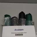 DEWENWILS [4 Pack] Outdoor Extension Cord Safety Cover, Weatherproof Electrical Connection Box, Adjustable Compartment for AWG 12/14/16 Cords, Protect Holiday Decoration Lights and Plugs, Black+Green