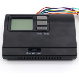 8330D3351 Digital Thermostat, Rv Thermostat Heat/Cool Wall-Mount Black