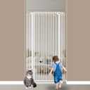 57" Extra Tall Cat Gate for Doorway,29.5"-33.8" Width, Extra Tall Baby Gate Tall Dog Gate Wide Baby Gate Safety,Narrow Auto-Close for Indoor Stairs, Doorways, and Kitchen