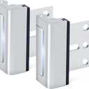 Home Security Door Lock, 2 Pack Door Reinforcement Locks for Front Door, Upgraded Door Latch Withstands 800lbs of Force, Prevents Unauthorized Entry, Easy to Install, Perfect for Solo Living