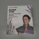 Microwave Heating Pad for Neck Shoulder and Back Pain, Weighted Microwavable Heated Neck Wrap with Lavender Scent for Hot and Cold Compress, Large Size (Grey)