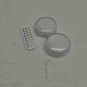 Funlenry Rechargeable Shower Light No Wiring - 15 Color Changing Mood Light for Shower Bathroom Closet Bedroom Livingroom, 2 Pack