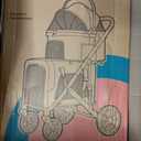 Double Pet Stroller with 2 Detachable Carriers, Shock-Absorbing