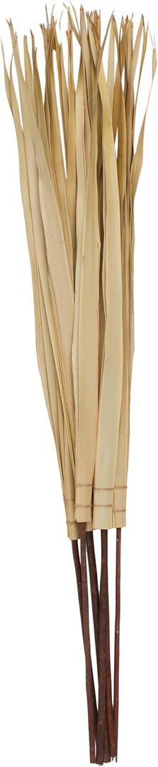 Deco 79 Palm Leaf Home Decor Natural Foliage Tall Natural Dried Foliage with Grass and Dark Brown Stems, Foliage for Decoration 5" x 5" x 58", Light Brown