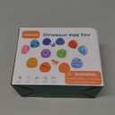 LENGTOUQ 10 Pcs Dinosaur Egg Pairing Toys, Colored Wooden Puzzles for Toddlers 1-3 Year Old, Montessori Toys for Preschool Education for Toddlers